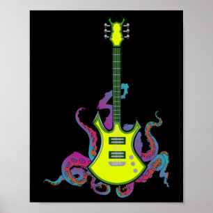 Poster Banda Rock and Roll Guitar s for Men Banda Tee 16