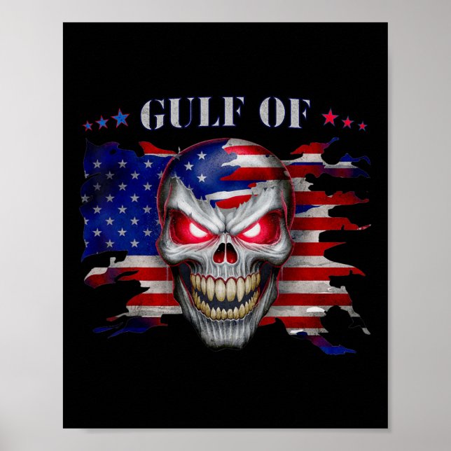 Poster Bandeira 10 Do Golfo Da América Dos Eua (Frente)