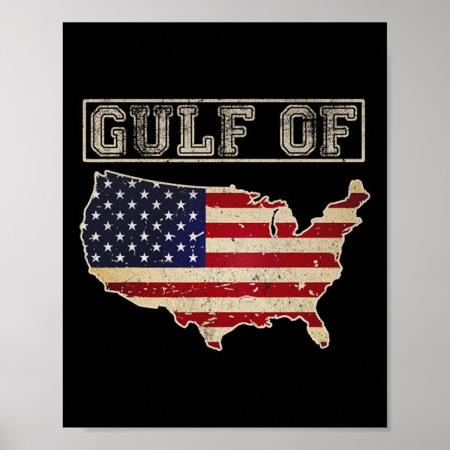 Poster Bandeira 12 Do Golfo Da América Dos Eua (Frente)