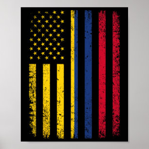 Poster Bandeira 4 de julho dos Estados Unidos