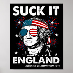 Poster Bandeira Águia Americana 4 de Julho Dia da Indepen