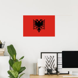 Poster Bandeira albanesa