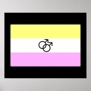 Poster Bandeira alegre do orgulho de Twink