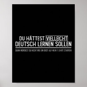 Poster Bandeira alemã _ Vielleicht Deutsch Lernen