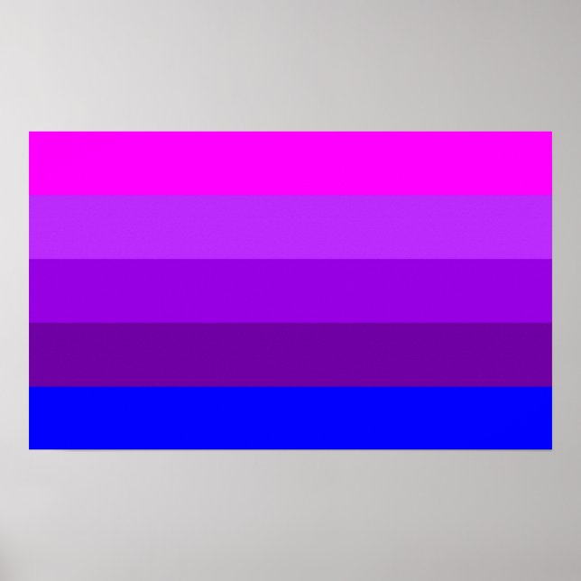 Póster Bandeira Alternativa do Orgulho Transgênero (Frente)