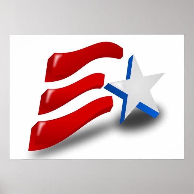 PÓSTER BANDEIRA AMERICANA (Frente)