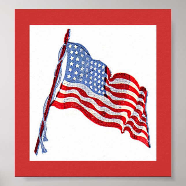 Póster Bandeira Americana (Frente)