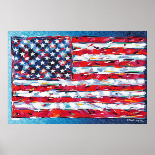 Póster Bandeira Americana (Frente)