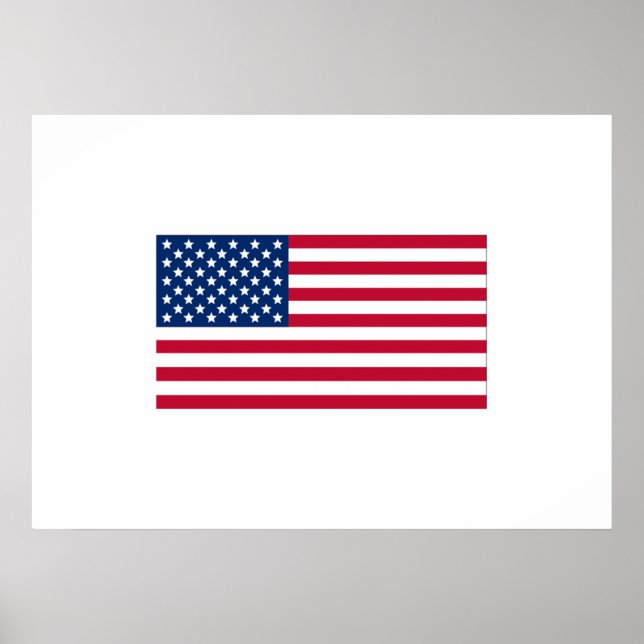 Poster Bandeira Americana (Frente)