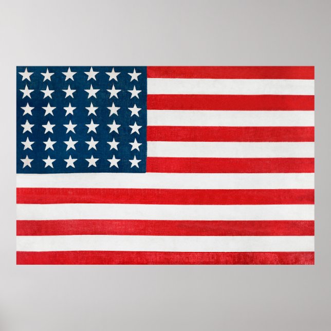 Poster Bandeira Americana (Frente)