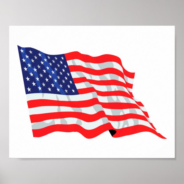Poster bandeira americana (Frente)