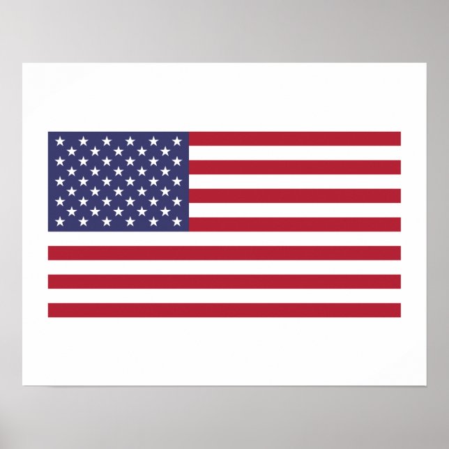 Póster Bandeira Americana (Frente)