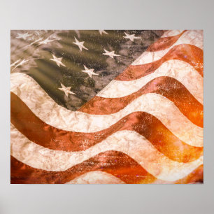 Poster Bandeira Americana