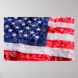 Poster bandeira americana