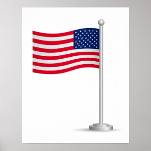 Poster bandeira americana