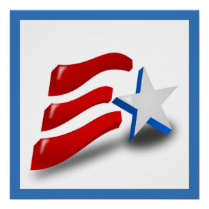 PÓSTER BANDEIRA AMERICANA