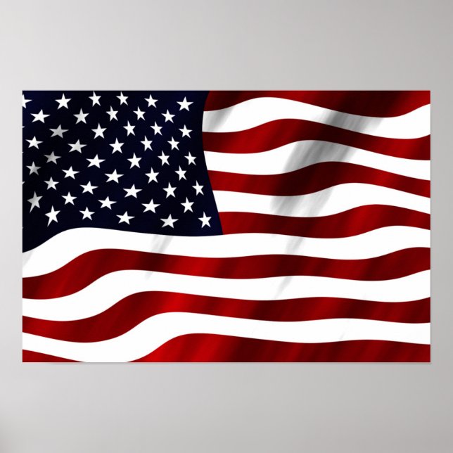 Póster Bandeira Americana (Frente)