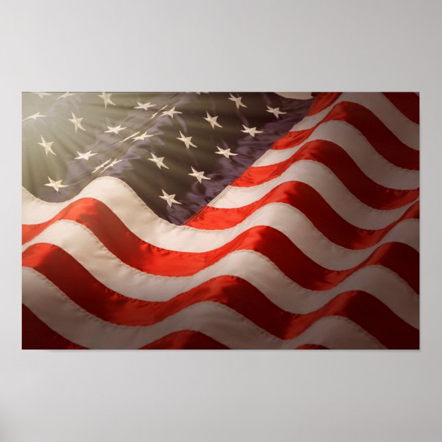 Poster Bandeira Americana (Frente)