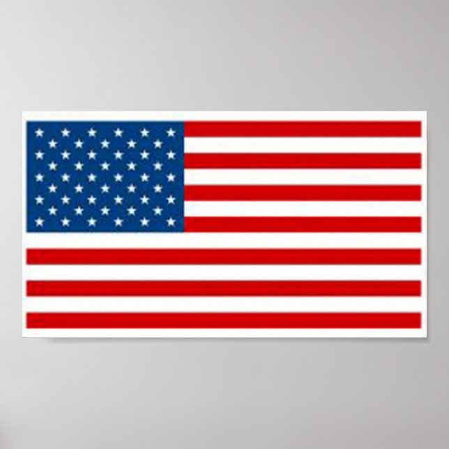 Poster Bandeira Americana (Frente)