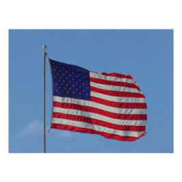 Póster Bandeira Americana
