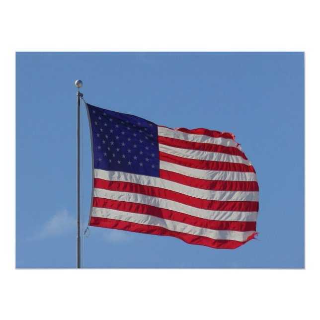 Póster Bandeira Americana (Frente)