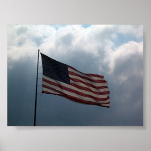 Póster Bandeira Americana
