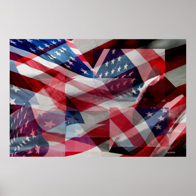 Póster Bandeira Americana (Frente)