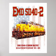 Bandeira americana da locomotiva diesel EMD SD40-2