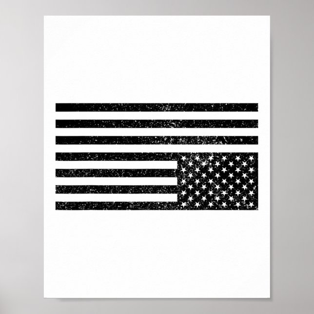 Poster Bandeira Americana de Cabeça para Baixo  (Frente)