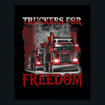 Poster Bandeira Americana do Canadá - Comboio da Liberdad<br><div class="desc">Licenciatura Americana Canada Flag Freedom Convoy 2022 Trucker Driver Gift. Presente perfeito para seu pai, mãe, pai, homens, mulheres, amigos e familiares no Dia de Ação de Graças, Dia de Natal, Dia de as mães, Dia de os pais, 4 de julho de 1776 Dia Independente, Dia dos Veteranos, Dia do...</div>