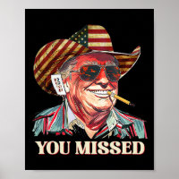 Bandeira Americana do Caubói Trump do Oeste Você P