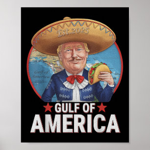 Poster Bandeira Americana Do Golfo De Eua No Leste De 202