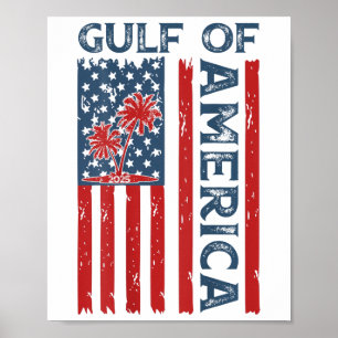Poster Bandeira Americana do Golfo dos Eua no Leste de 20