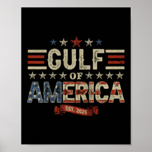 Poster Bandeira Americana G.2025 Do Golfo De Eua