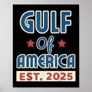 Poster Bandeira Americana G.2025 Do Golfo De Eua