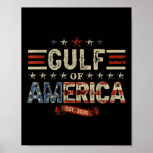 Poster Bandeira Americana G.2025 Do Golfo De Eua