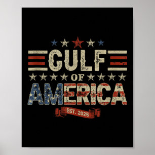 Poster Bandeira Americana G.2025 Do Golfo De Eua