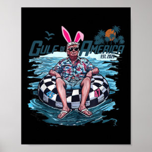 Poster Bandeira Americana G.2025 Do Golfo De Eua