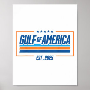 Poster Bandeira Americana G.2025 Do Golfo De Eua