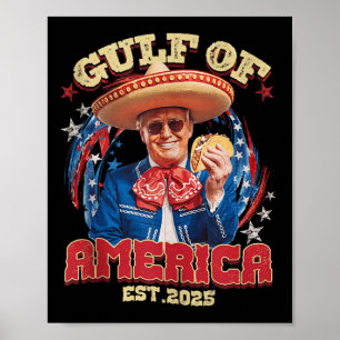 Poster Bandeira Americana G.2025 Do Golfo De Eua