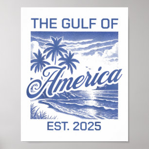 Poster Bandeira Americana G.2025 Do Golfo De Eua