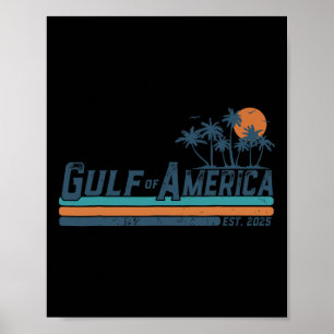 Poster Bandeira Americana G.2025 Do Golfo De Eua