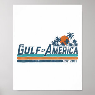 Poster Bandeira Americana G.2025 Do Golfo De Eua