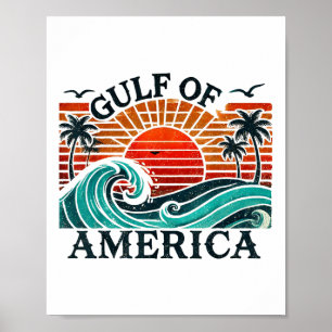 Poster Bandeira Americana G.2025 Do Golfo De Eua