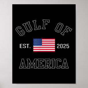Poster Bandeira Americana M 2025 Do Golfo De Eua