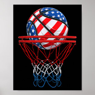 Poster Bandeira Americana Patriótica 4 de julho