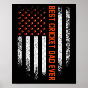 Poster Bandeira Americana Vintage EUA Melhor Pai de Críqu