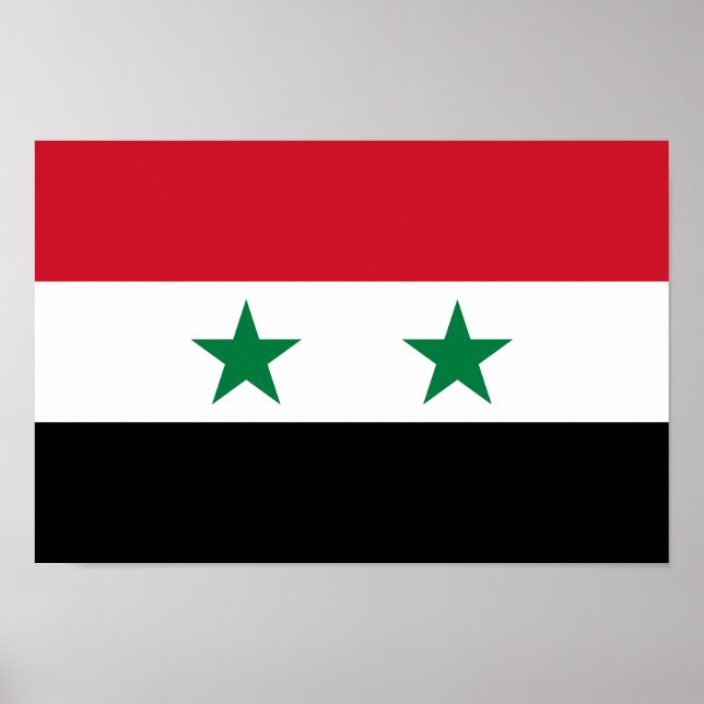 Poster Bandeira antiga da Síria (Frente)
