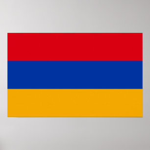 Poster Bandeira Armênio Patriótica