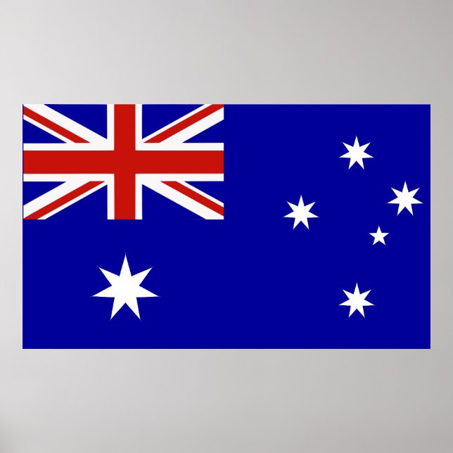 Poster bandeira australiana (Frente)